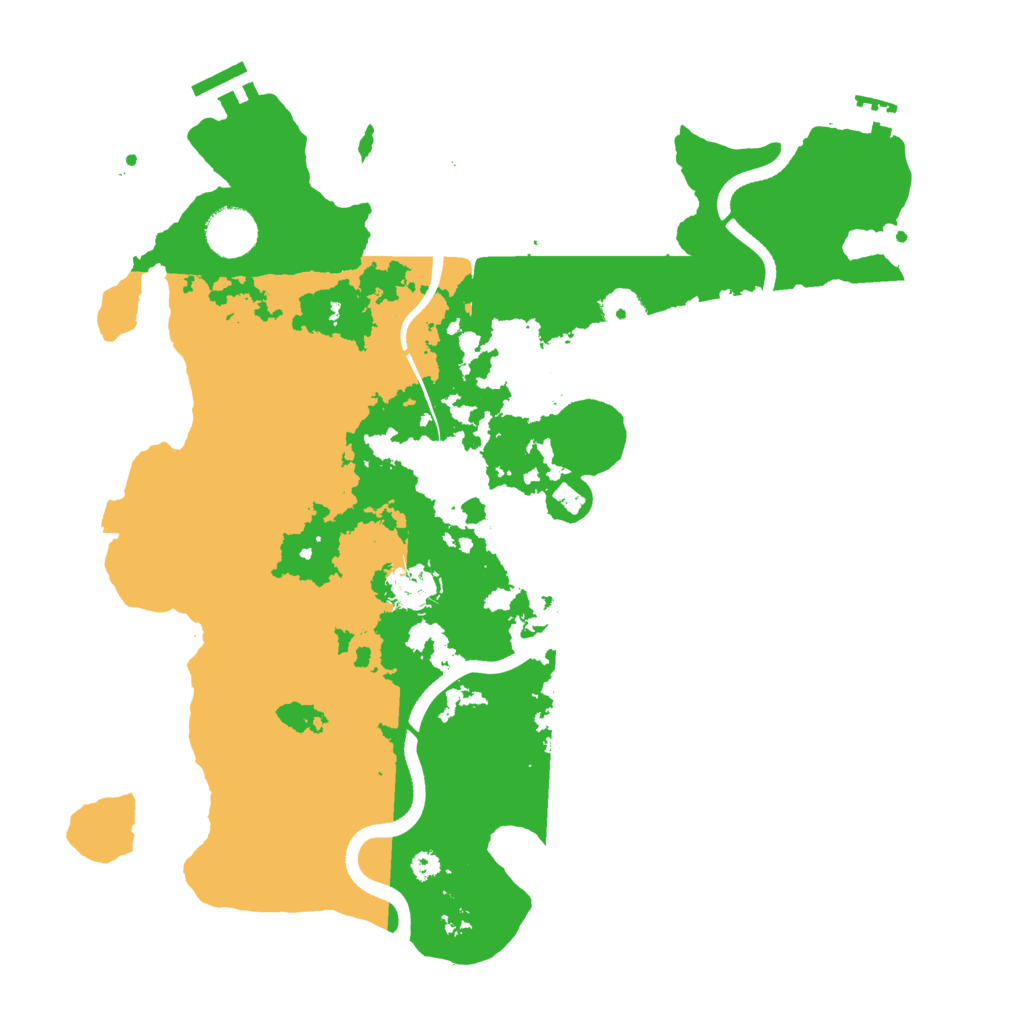 Biome Rust Map: Procedural Map, Size: 3600, Seed: 629356