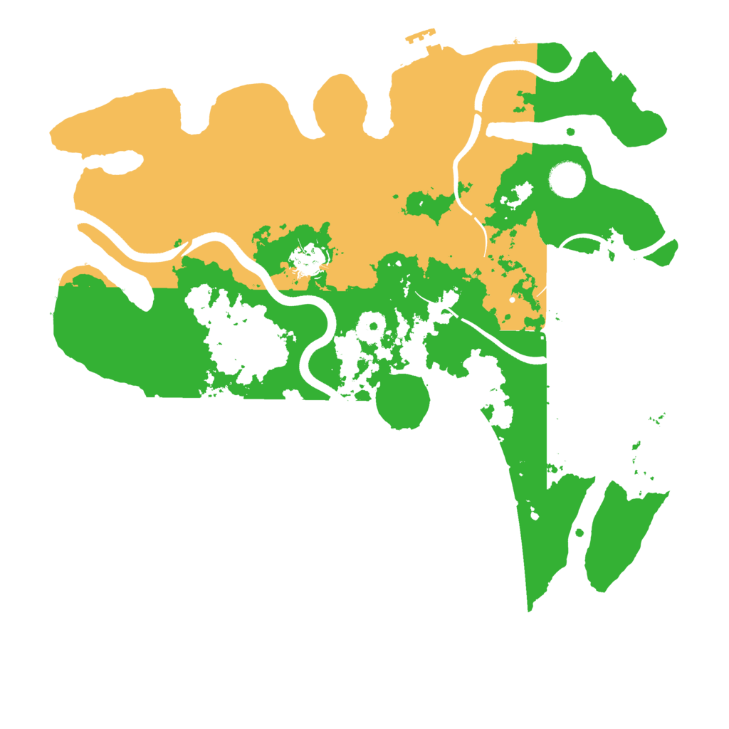 Biome Rust Map: Procedural Map, Size: 3600, Seed: 721171