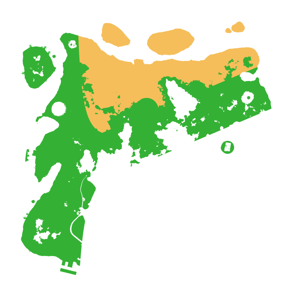 Biome Rust Map: Procedural Map, Size: 3600, Seed: 242005