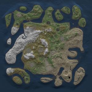 Thumbnail Rust Map: Procedural Map, Size: 4250, Seed: 255043809, 14 Monuments