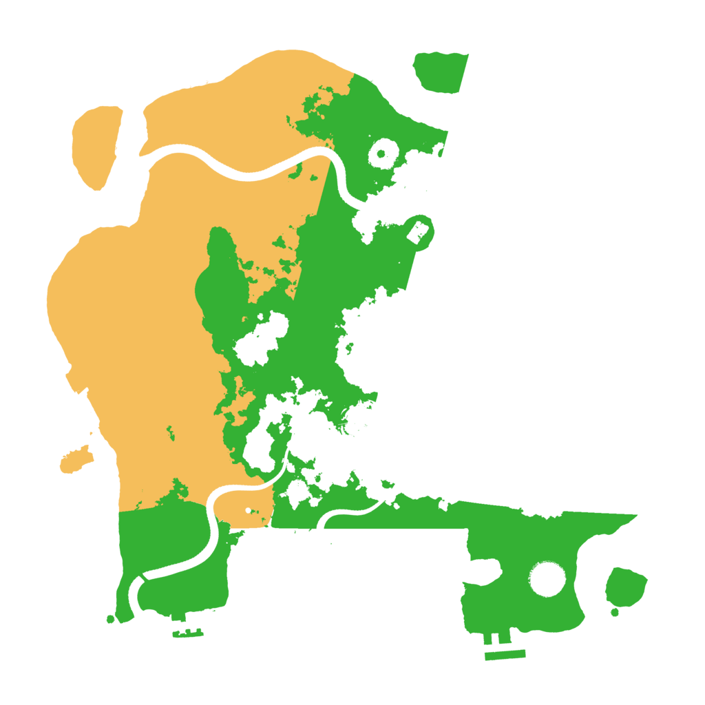 Biome Rust Map: Procedural Map, Size: 3500, Seed: 1372692893