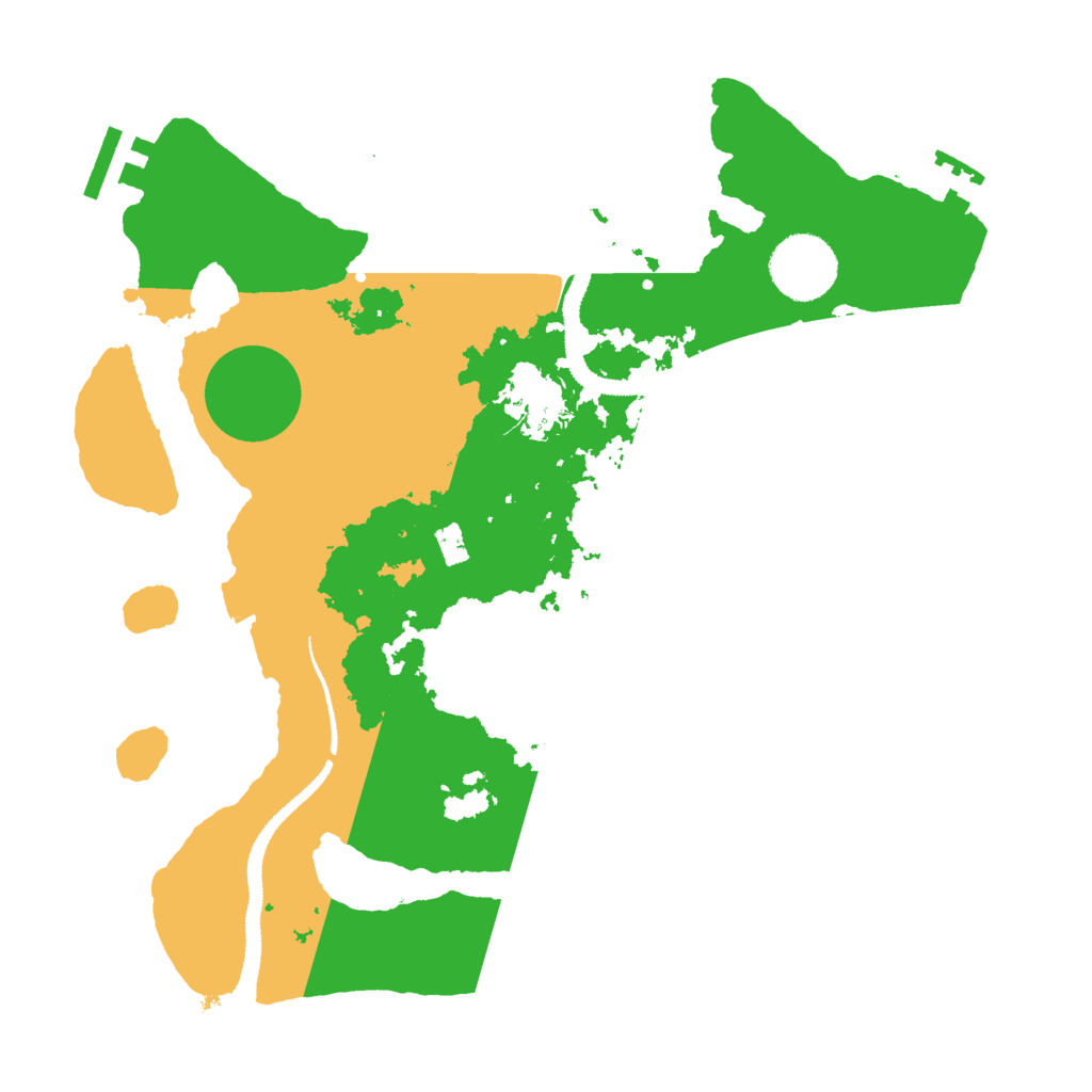 Biome Rust Map: Procedural Map, Size: 3001, Seed: 3500