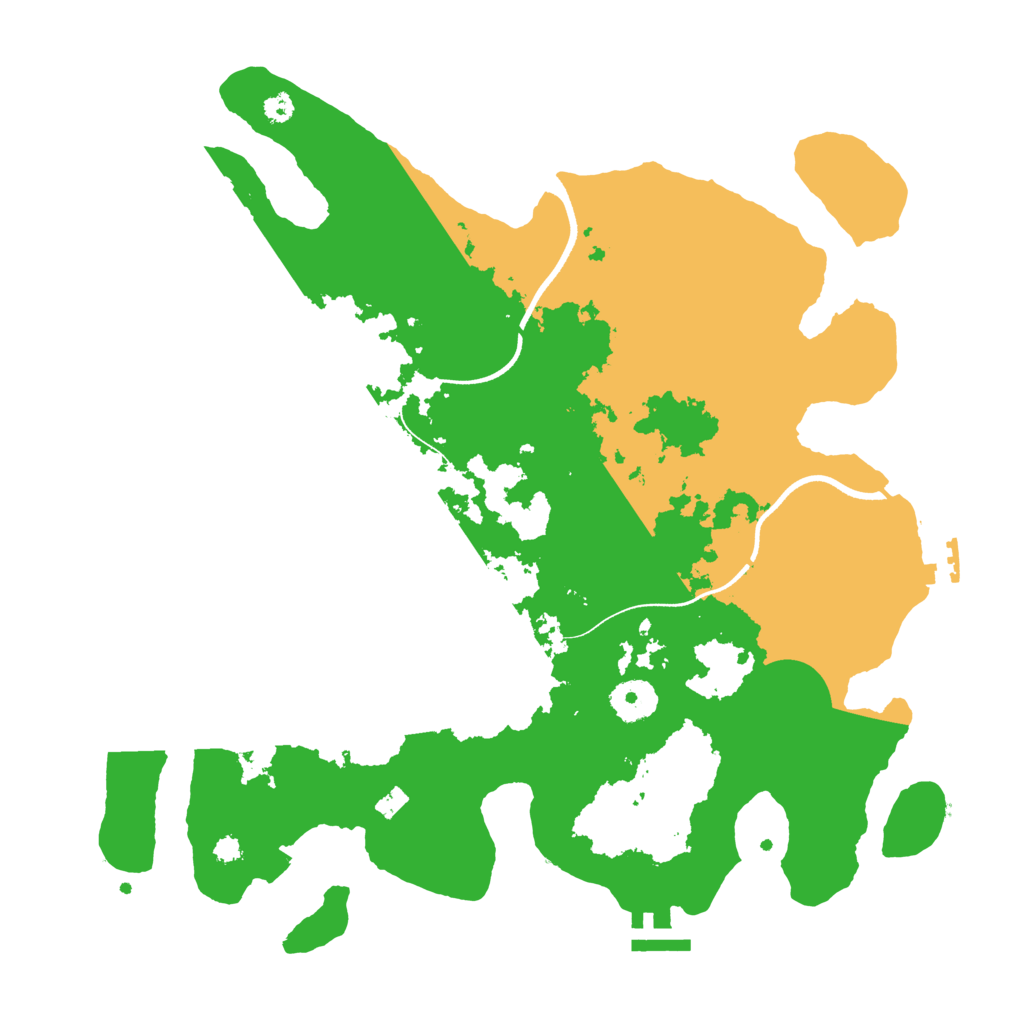 Biome Rust Map: Procedural Map, Size: 3500, Seed: 542314