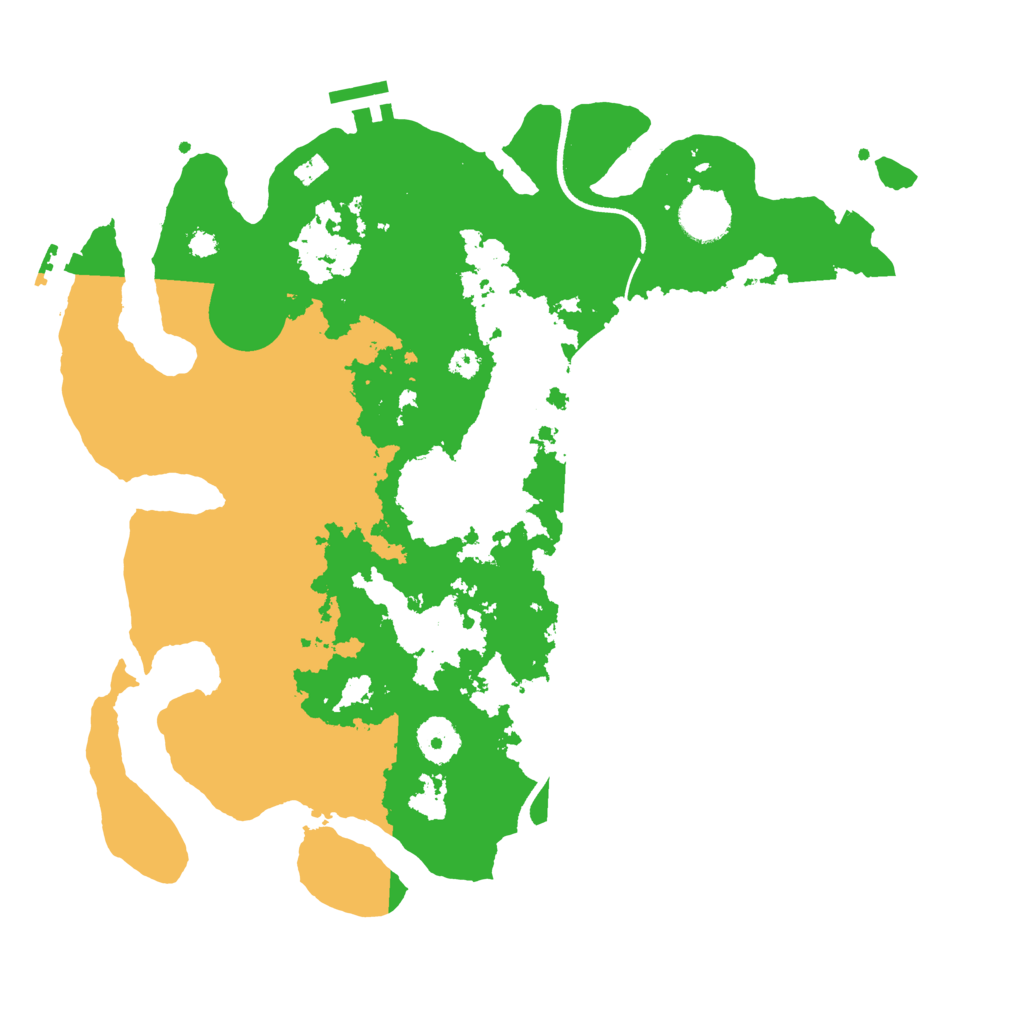 Biome Rust Map: Procedural Map, Size: 3500, Seed: 661536600