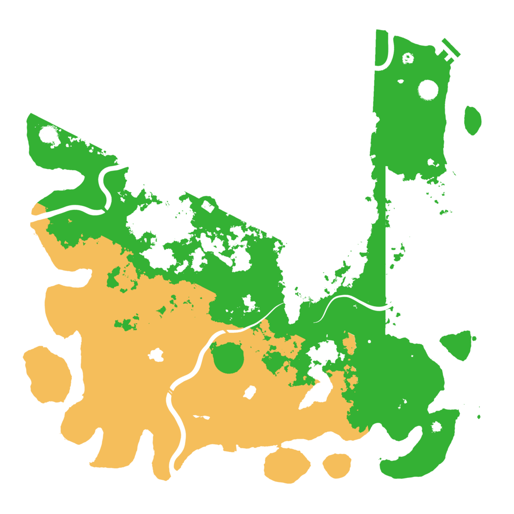 Biome Rust Map: Procedural Map, Size: 4500, Seed: 499438