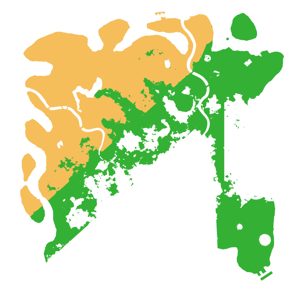 Biome Rust Map: Procedural Map, Size: 4500, Seed: 462809
