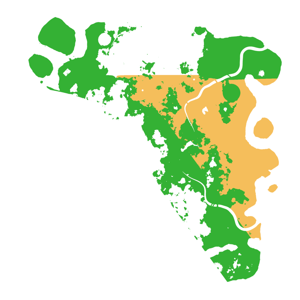 Biome Rust Map: Procedural Map, Size: 4500, Seed: 435100