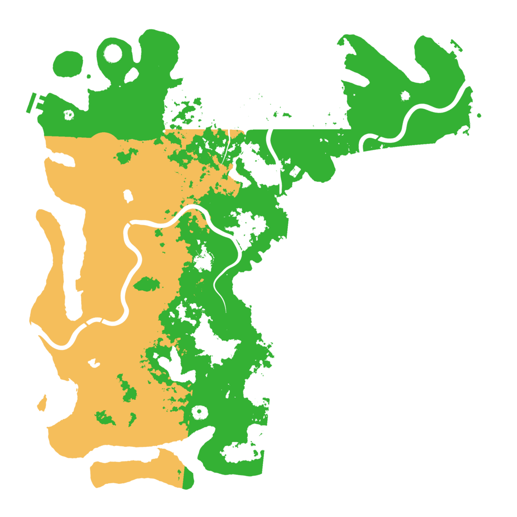 Biome Rust Map: Procedural Map, Size: 5000, Seed: 25246367