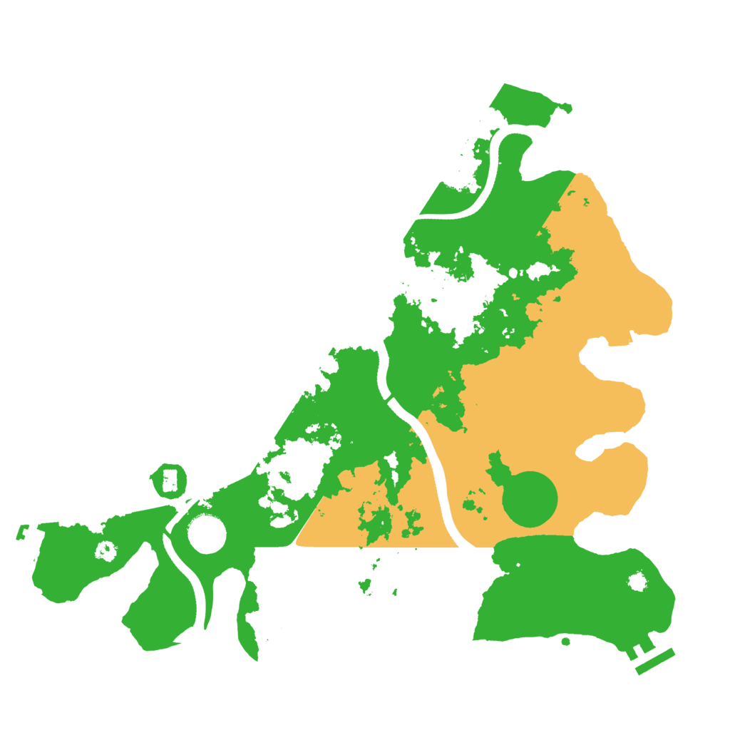 Biome Rust Map: Procedural Map, Size: 3500, Seed: 100021590