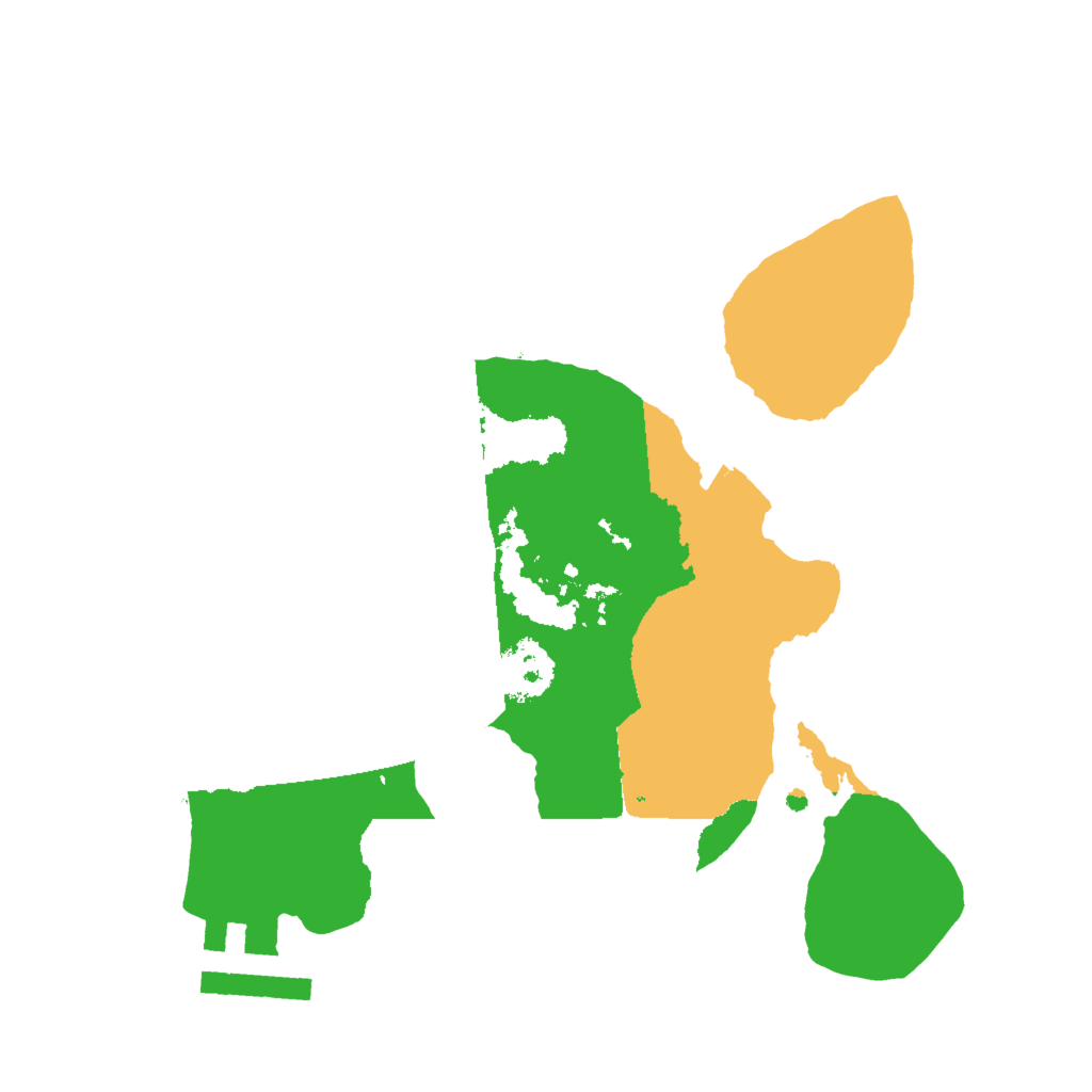 Biome Rust Map: Procedural Map, Size: 2000, Seed: 3466557