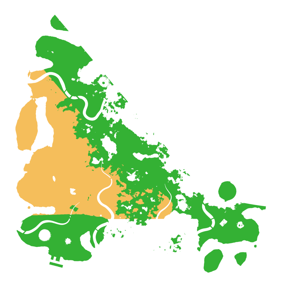 Biome Rust Map: Procedural Map, Size: 4350, Seed: 1234567890