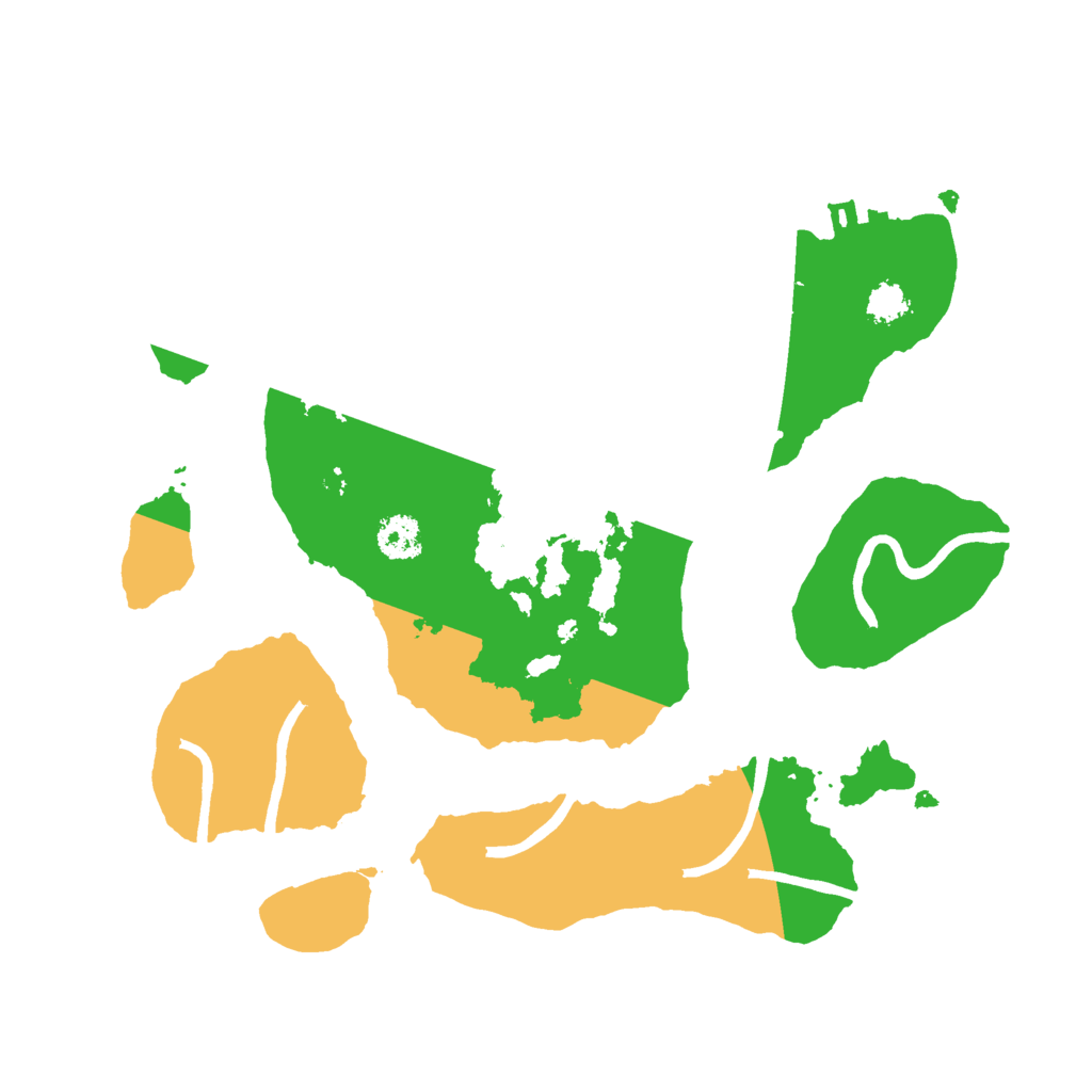 Biome Rust Map: Procedural Map, Size: 2500, Seed: 879542