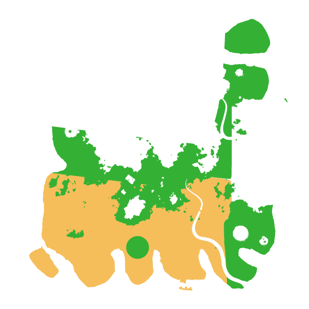 Biome Rust Map: Procedural Map, Size: 3600, Seed: 608444