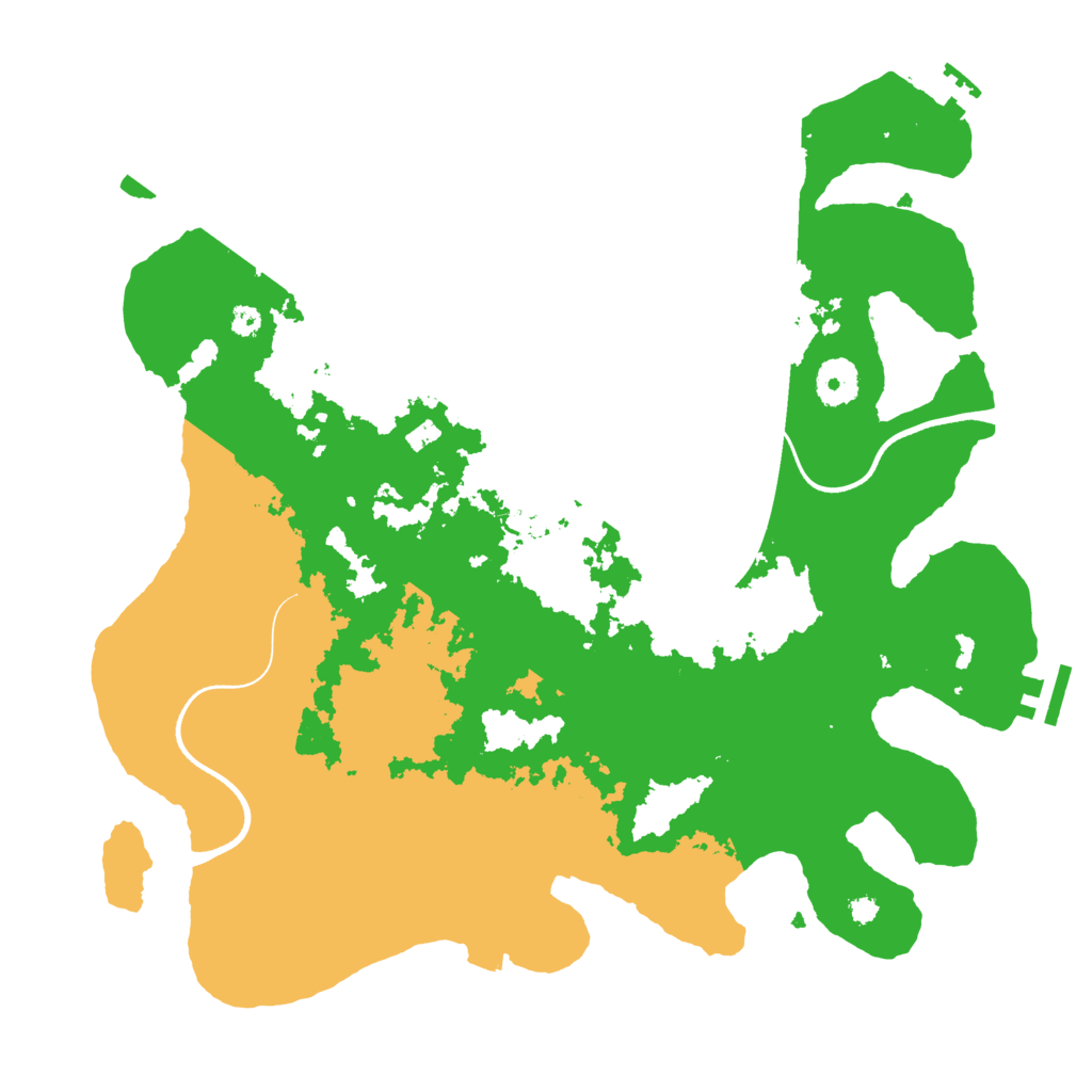 Biome Rust Map: Procedural Map, Size: 3600, Seed: 146382