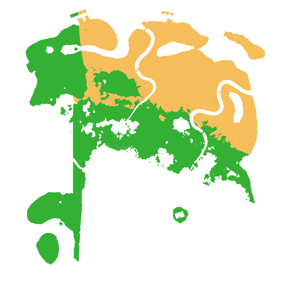 Biome Rust Map: Procedural Map, Size: 3500, Seed: 501435259