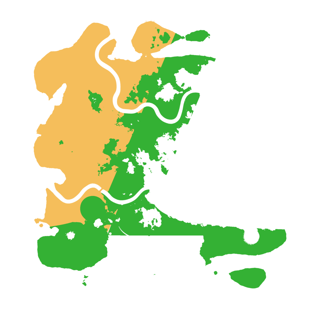 Biome Rust Map: Procedural Map, Size: 3500, Seed: 31786