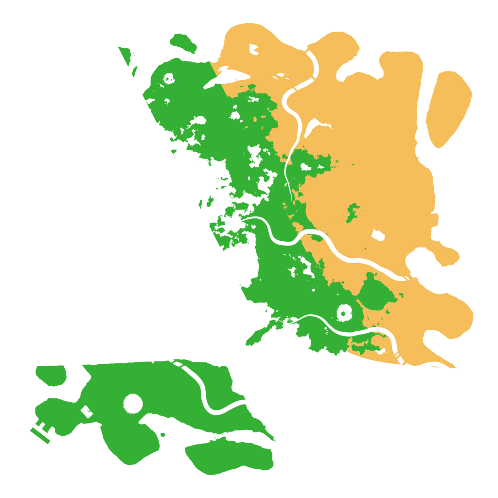 Biome Rust Map: Procedural Map, Size: 4500, Seed: 613367