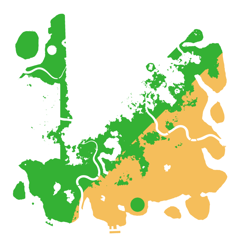 Biome Rust Map: Procedural Map, Size: 4500, Seed: 750080