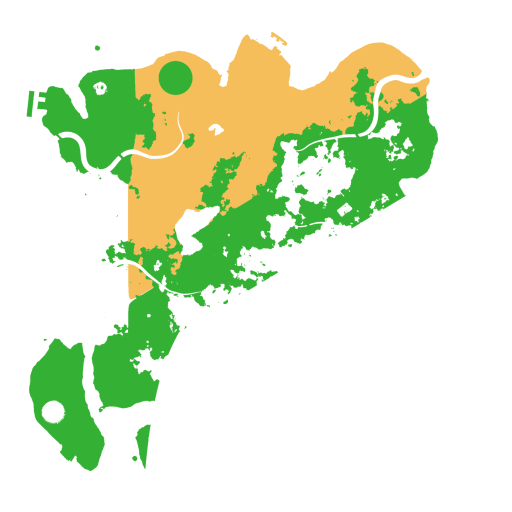 Biome Rust Map: Procedural Map, Size: 4000, Seed: 81511