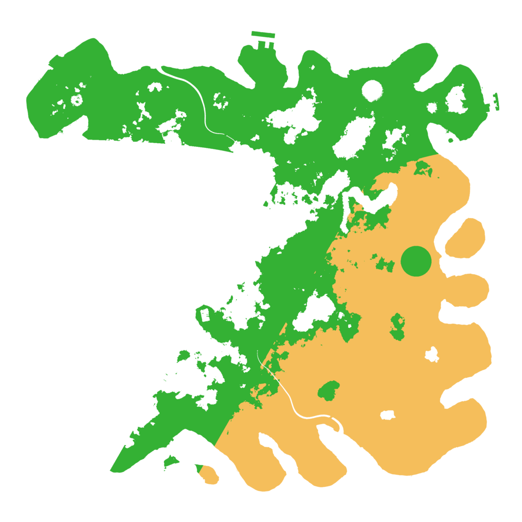 Biome Rust Map: Procedural Map, Size: 4500, Seed: 1332544110