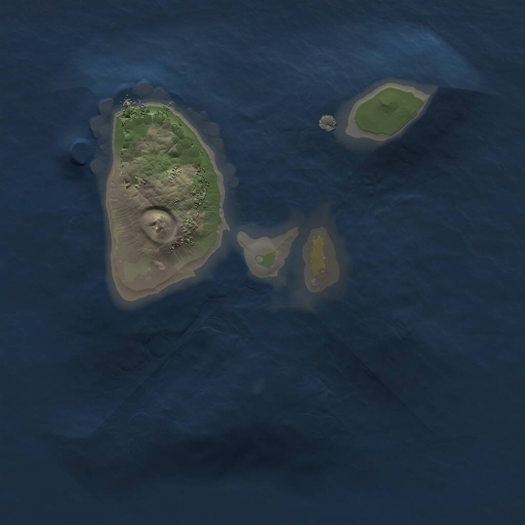 Rust Map: Procedural Map, Size: 1300, Seed: 720185851, 1 Monuments