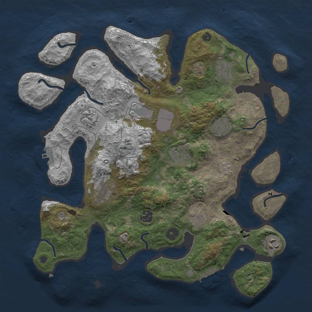 Rust Map: Procedural Map, Size: 3750, Seed: 1771906080, 15 Monuments