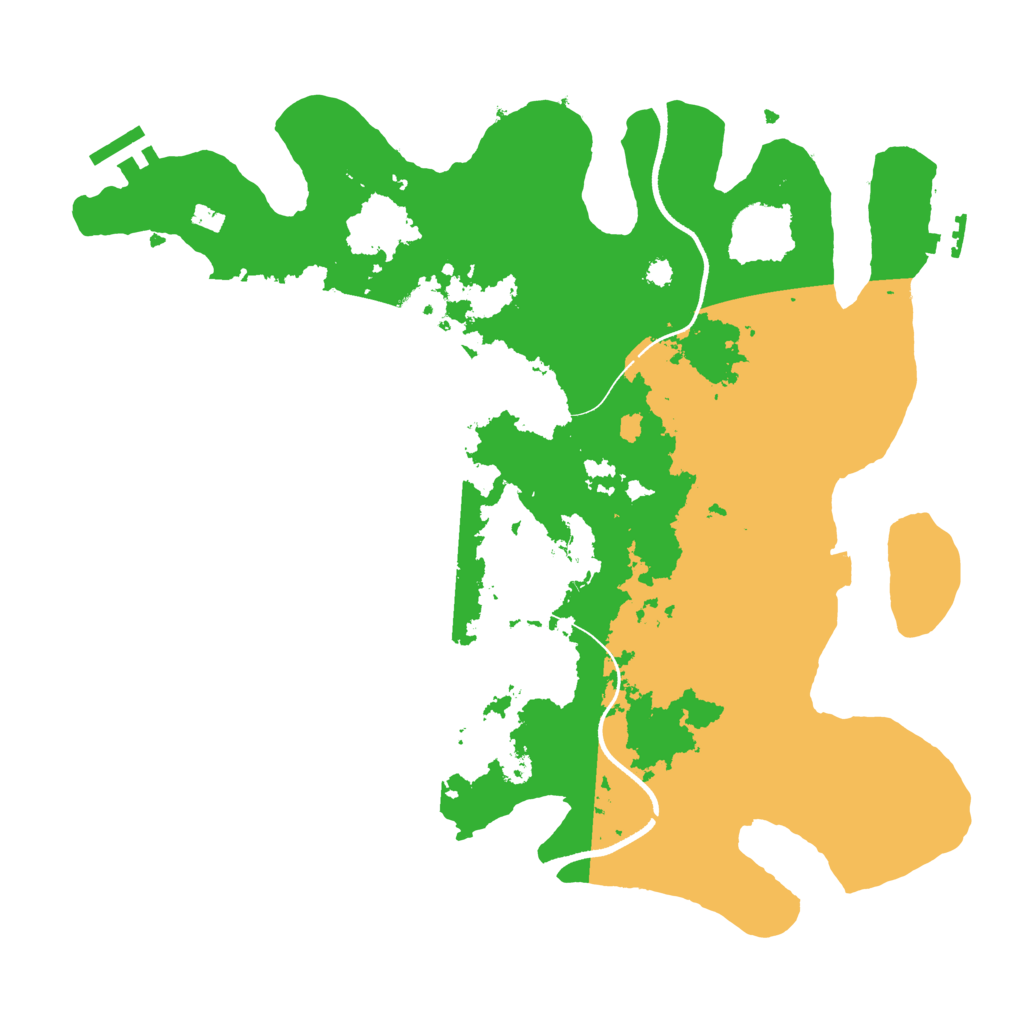 Biome Rust Map: Procedural Map, Size: 3500, Seed: 2034783515