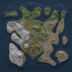 Thumbnail Rust Map: Procedural Map, Size: 3500, Seed: 2034783515, 12 Monuments