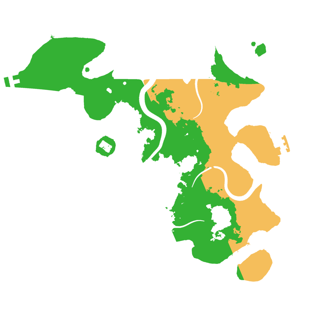 Biome Rust Map: Procedural Map, Size: 2800, Seed: 15648574