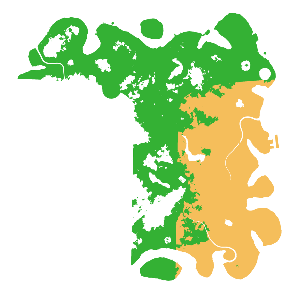 Biome Rust Map: Procedural Map, Size: 4500, Seed: 336447