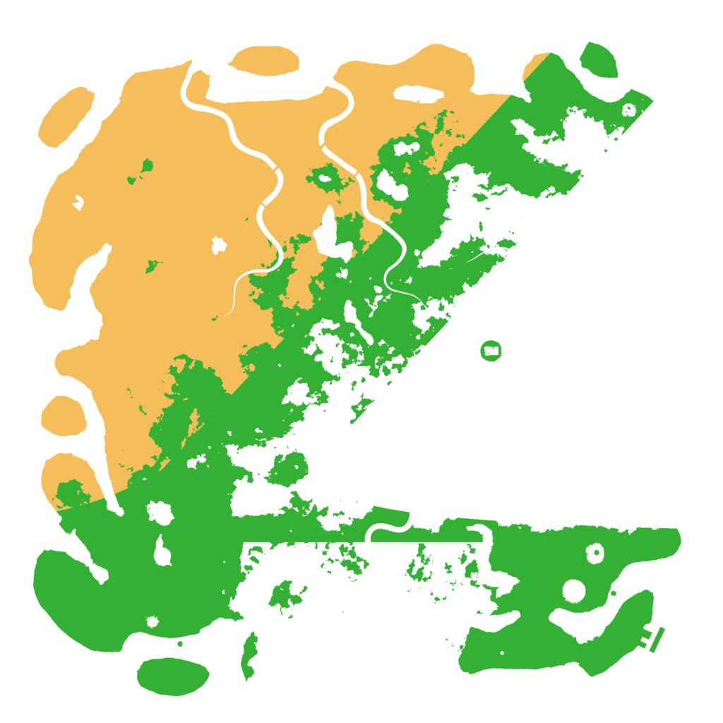 Biome Rust Map: Procedural Map, Size: 5500, Seed: 34