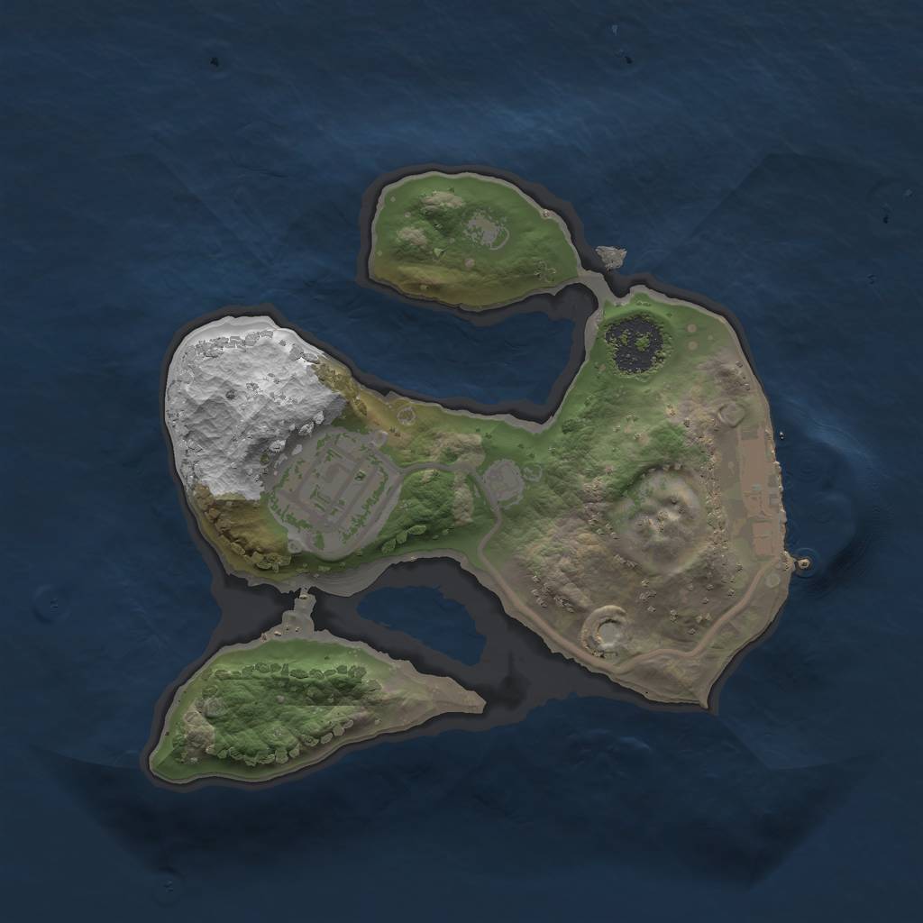 Rust Map: Procedural Map, Size: 1700, Seed: 8008135, 4 Monuments