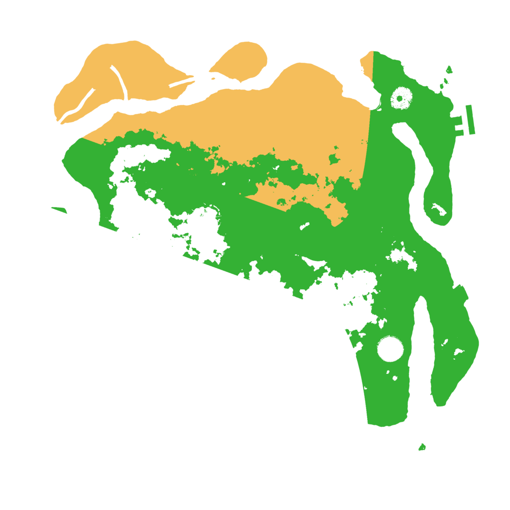 Biome Rust Map: Procedural Map, Size: 3500, Seed: 320324189