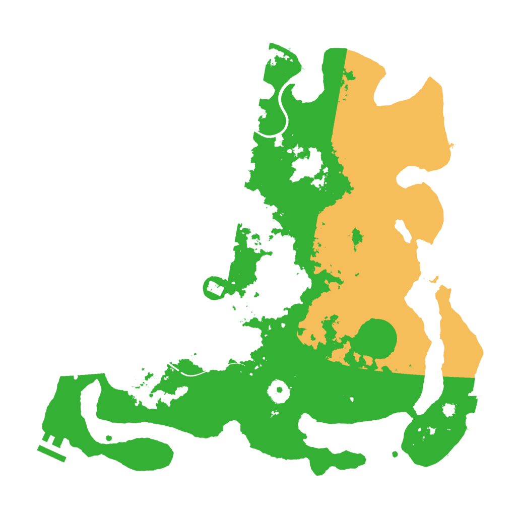 Biome Rust Map: Procedural Map, Size: 3500, Seed: 2234674