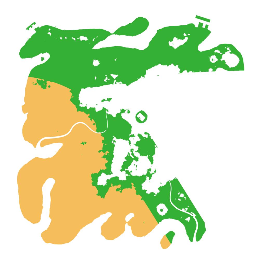 Biome Rust Map: Procedural Map, Size: 3600, Seed: 1148112400