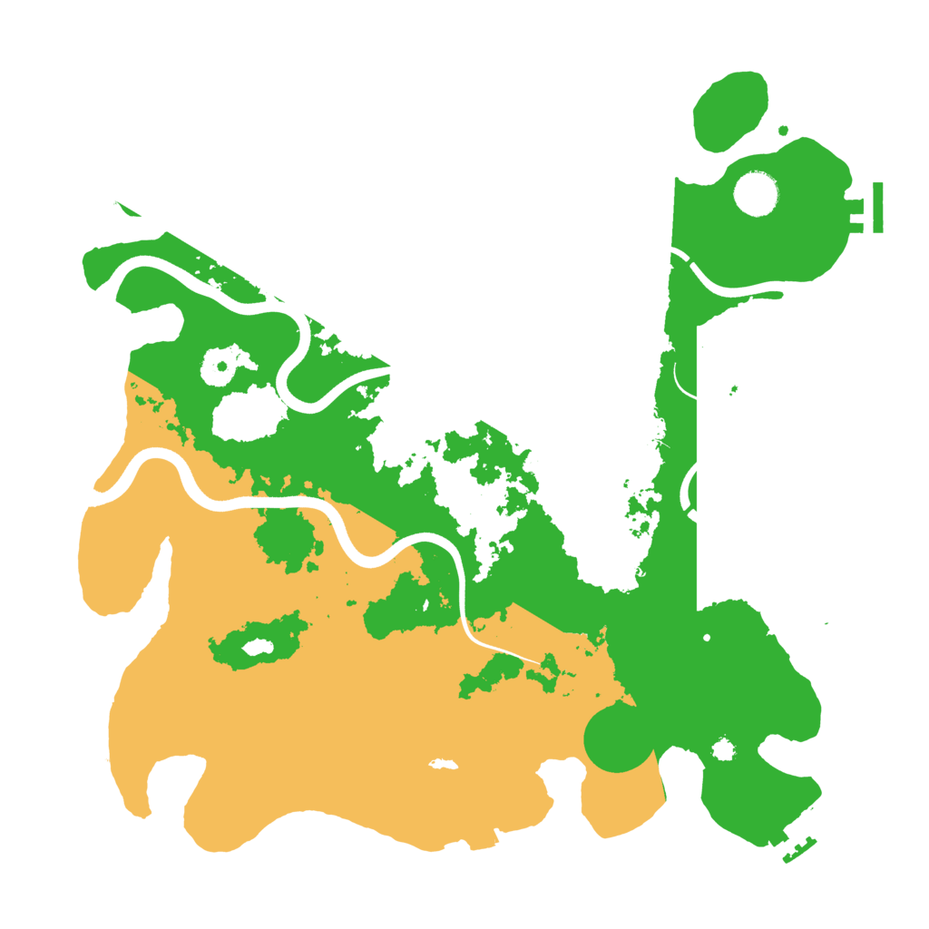 Biome Rust Map: Procedural Map, Size: 3700, Seed: 1197591503