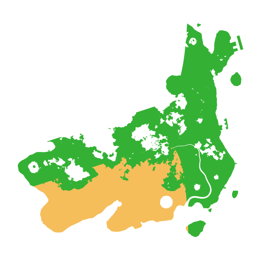 Biome Rust Map: Procedural Map, Size: 3600, Seed: 953777965