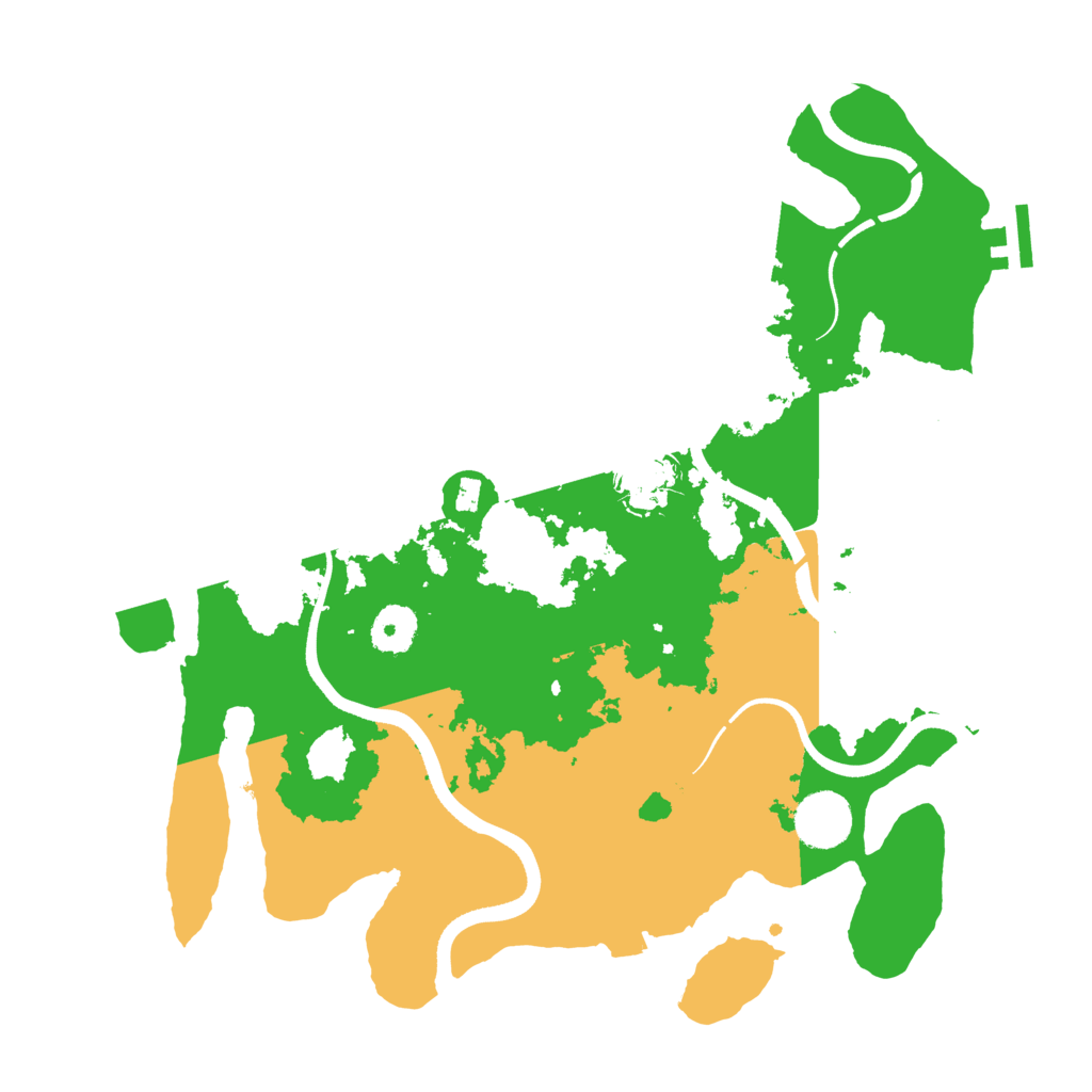 Biome Rust Map: Procedural Map, Size: 3500, Seed: 715522