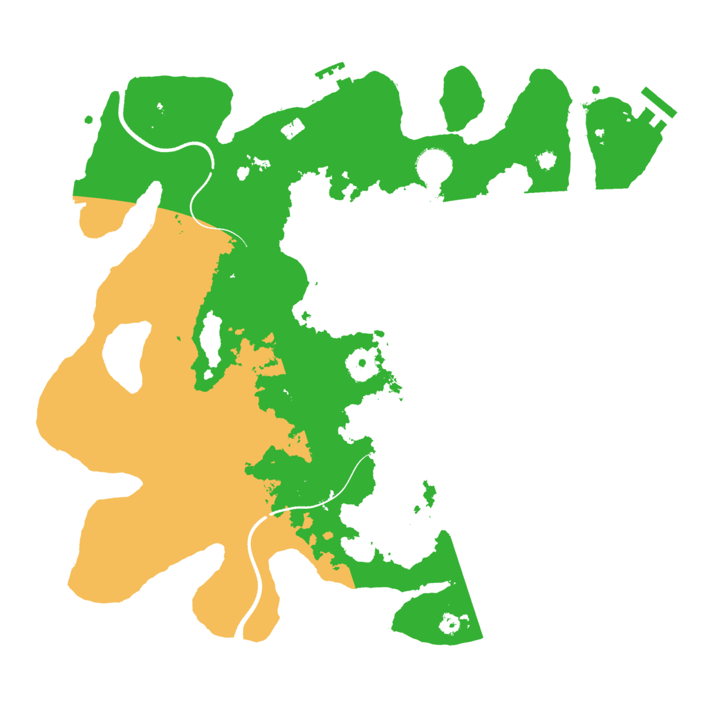 Biome Rust Map: Procedural Map, Size: 3500, Seed: 99789989