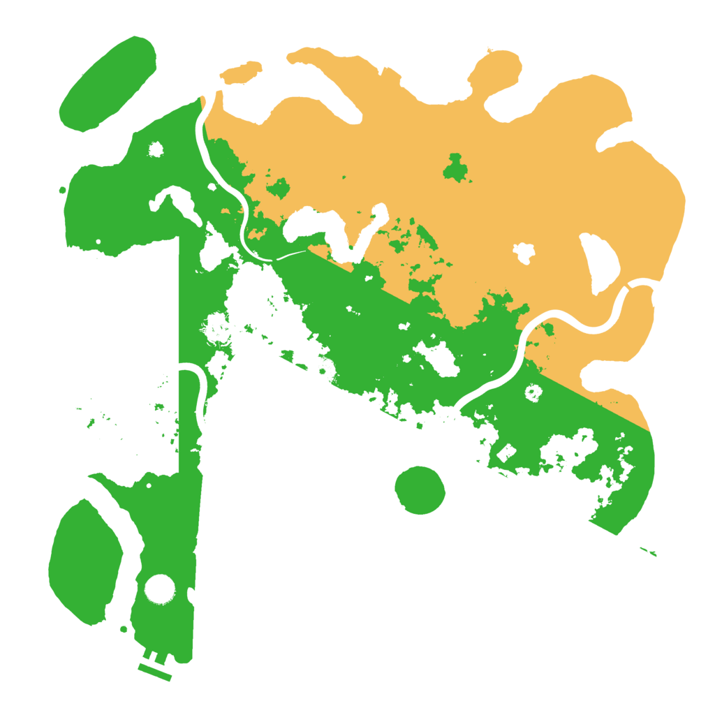 Biome Rust Map: Procedural Map, Size: 4200, Seed: 13999