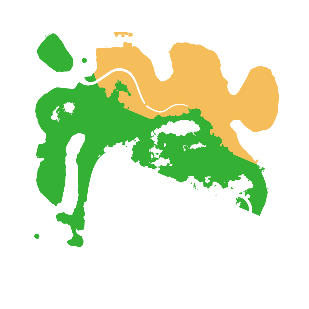 Biome Rust Map: Procedural Map, Size: 2500, Seed: 888888