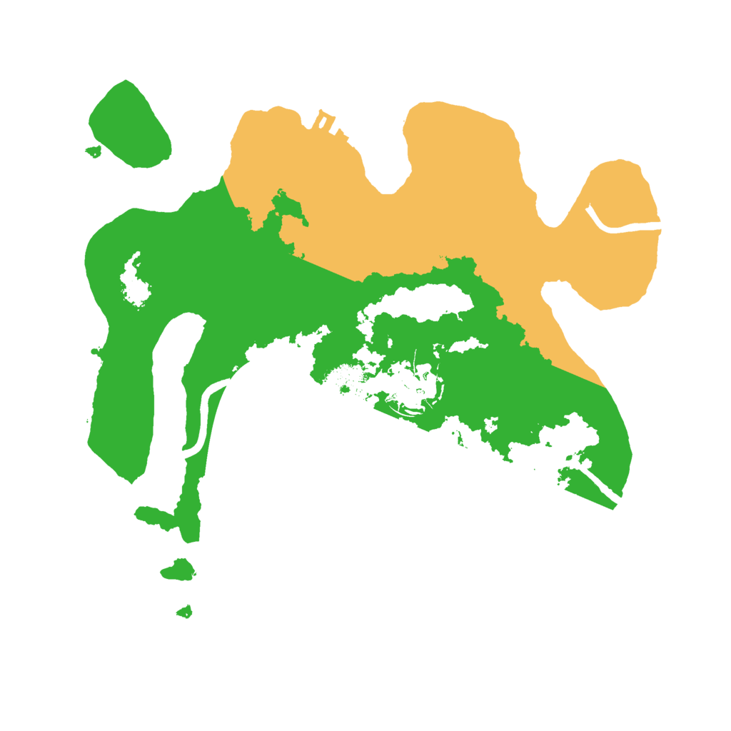 Biome Rust Map: Procedural Map, Size: 2500, Seed: 888888