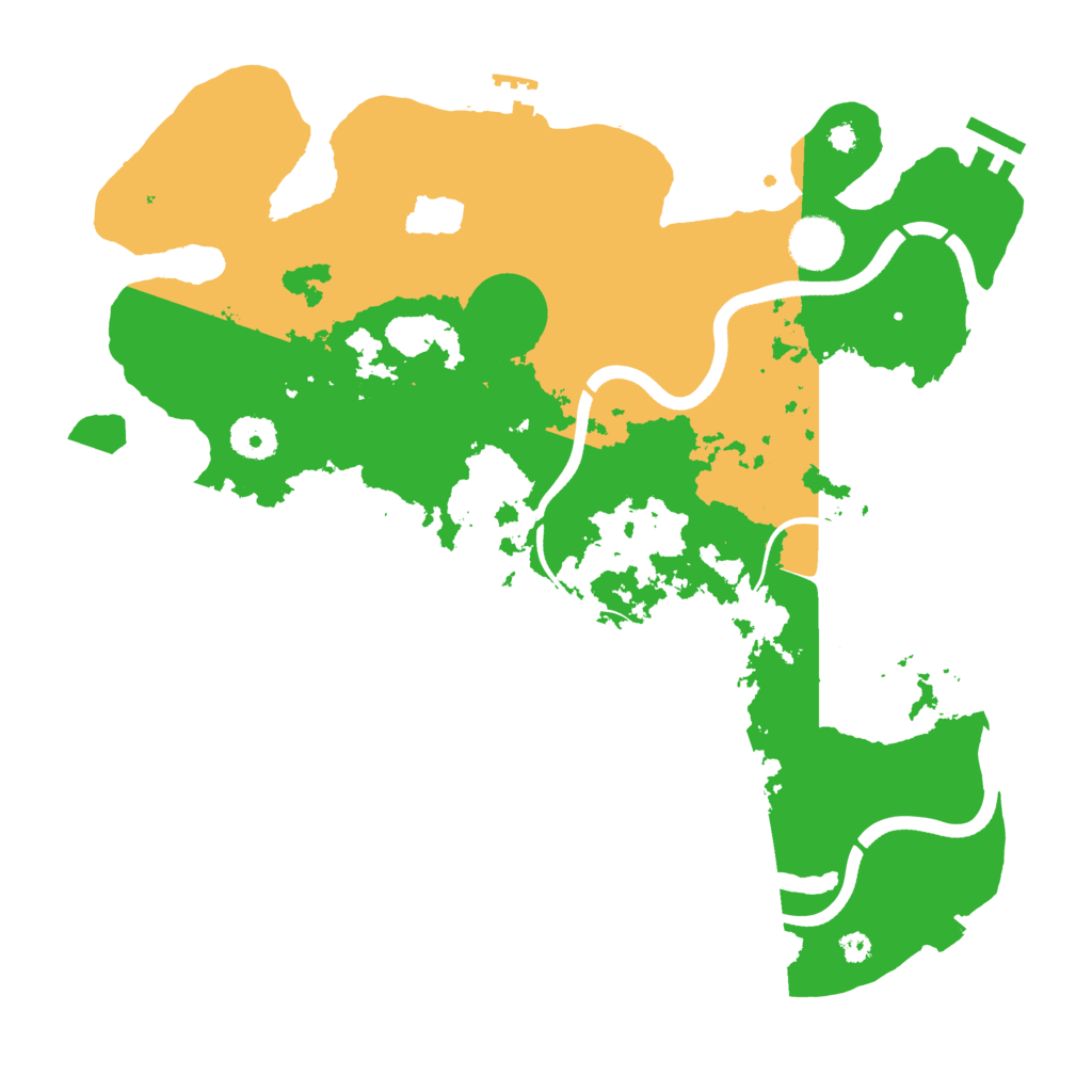 Biome Rust Map: Procedural Map, Size: 3600, Seed: 357502