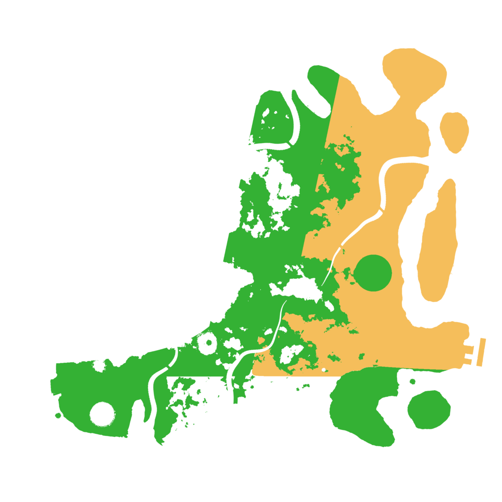 Biome Rust Map: Procedural Map, Size: 3600, Seed: 959212541