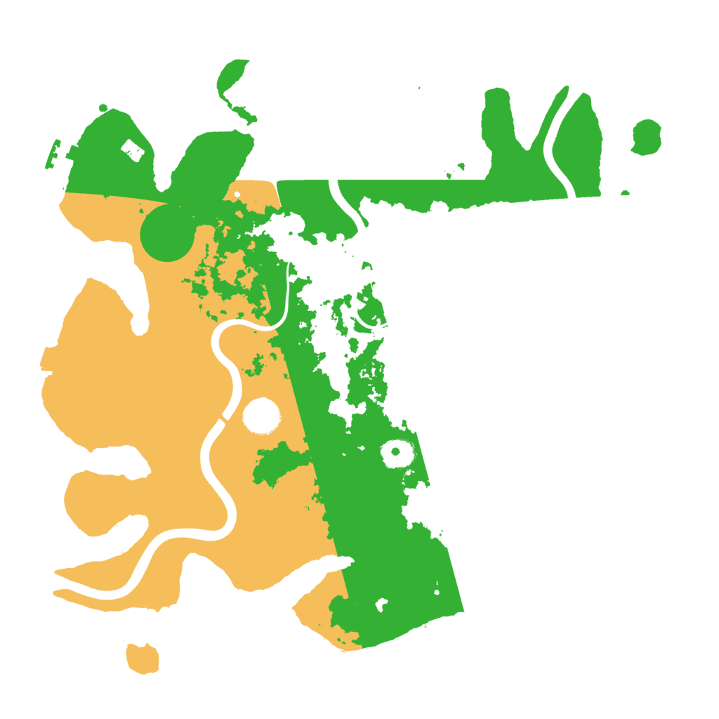 Biome Rust Map: Procedural Map, Size: 3500, Seed: 394588