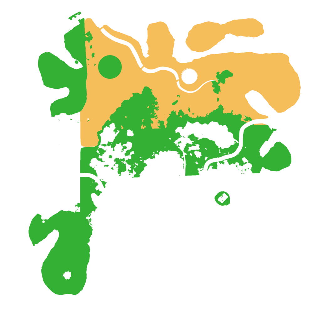 Biome Rust Map: Procedural Map, Size: 3600, Seed: 885948