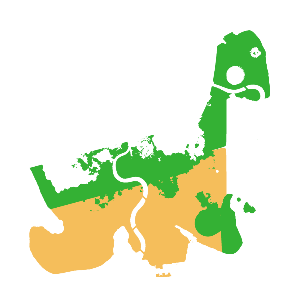 Biome Rust Map: Procedural Map, Size: 3000, Seed: 1629245976