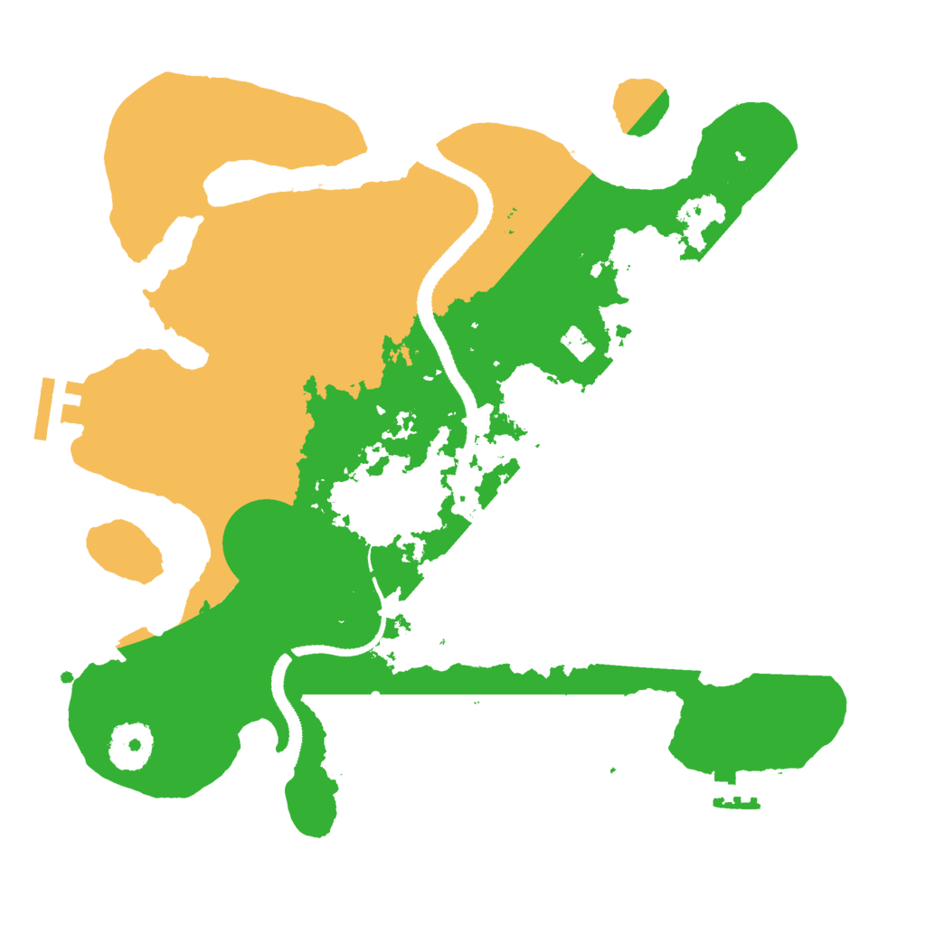 Biome Rust Map: Procedural Map, Size: 3000, Seed: 91793463