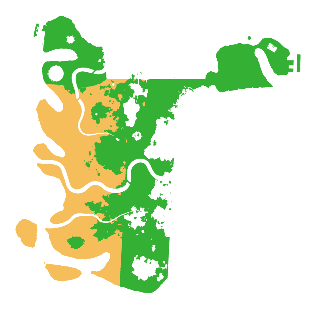 Biome Rust Map: Procedural Map, Size: 3600, Seed: 673494