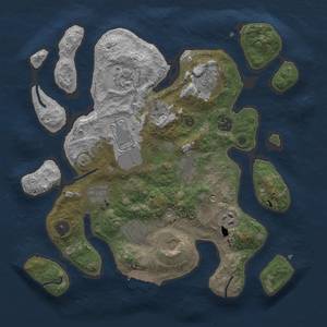 Thumbnail Rust Map: Procedural Map, Size: 3500, Seed: 8767998, 13 Monuments